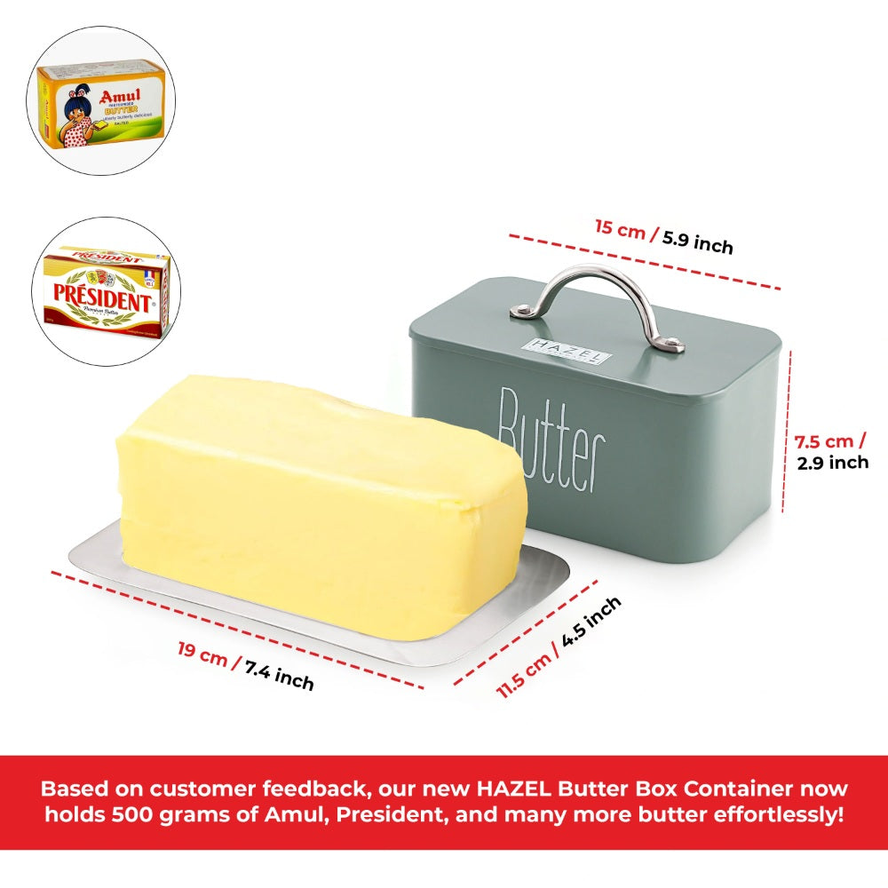 Butter Box with Handle Lid and  Dish - 500g