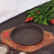 Sizzling Brownie Plate |Wooden Sizzler Tray - 5 Inch