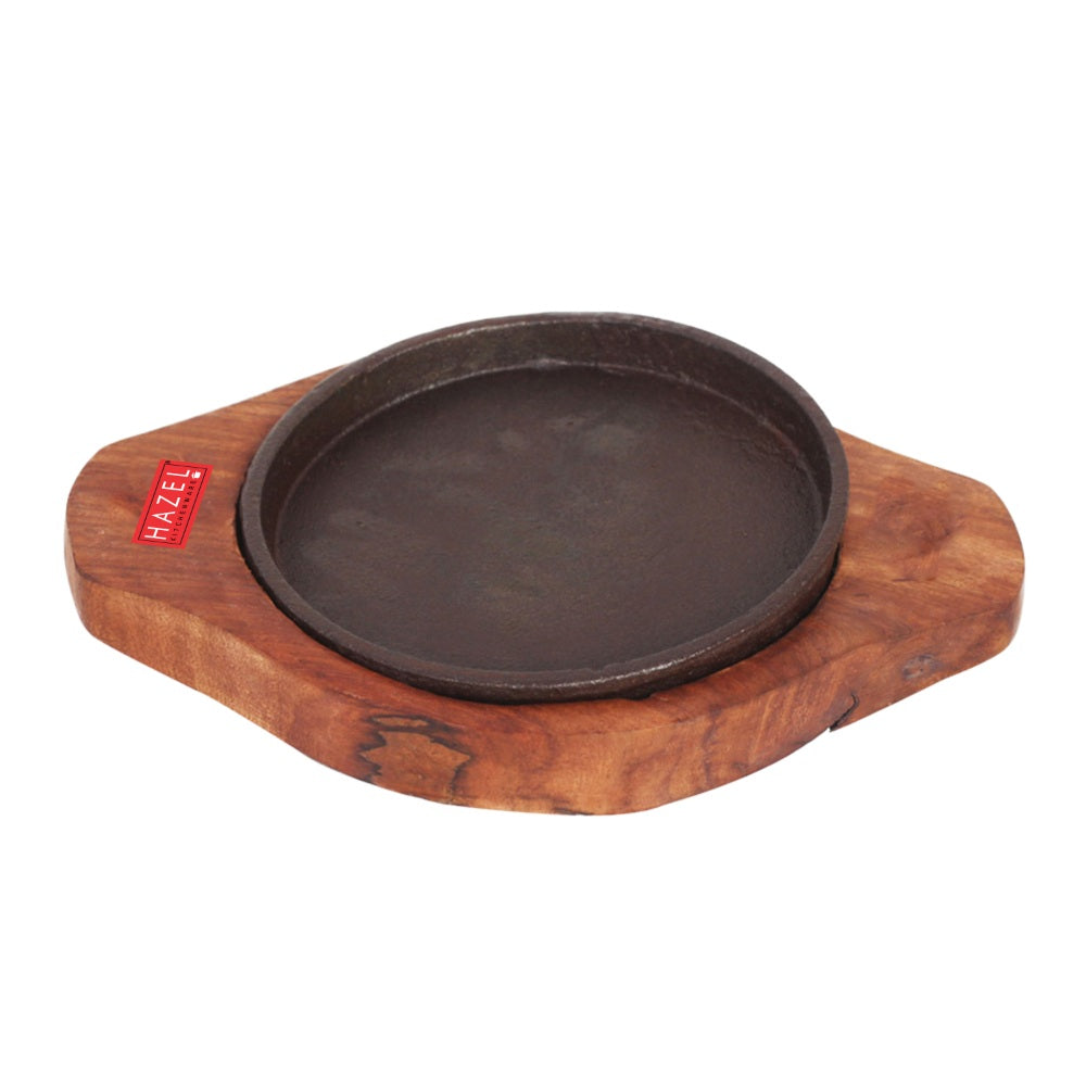 Sizzling Brownie Plate |Wooden Sizzler Tray - 5 Inch