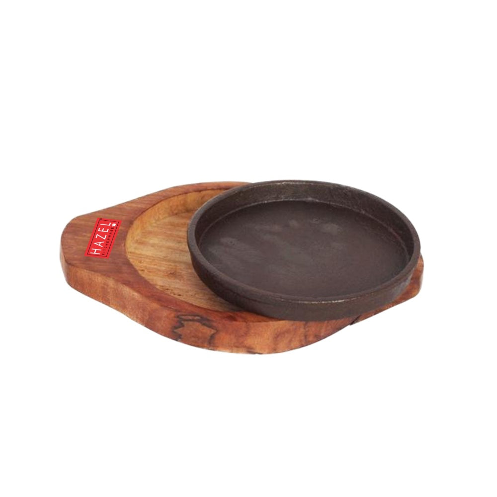 Sizzling Brownie Plate |Wooden Sizzler Tray - 5 Inch