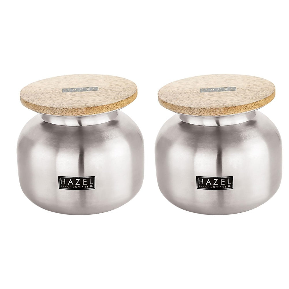 Stainless Steel Airtight Storage Container – 550 ML (Set of 2)