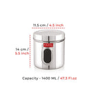 Transparent Kitchen Storage Containers – 1400 ML (Set of 2)