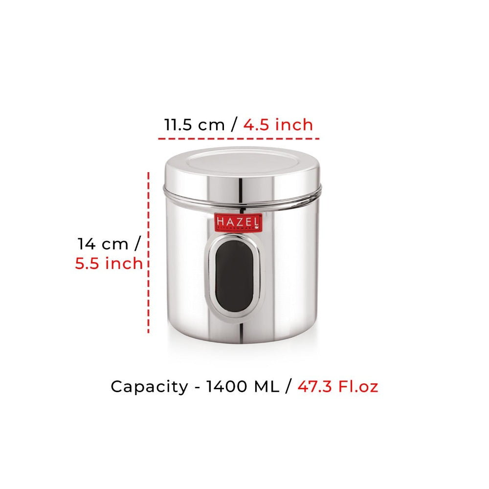Transparent Kitchen Storage Containers – 1400 ML (Set of 2)