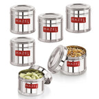 Stainless Steel  Masala Container – 750 ML (Set of 6)