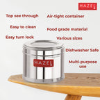 Stainless Steel  Masala Container – 750 ML (Set of 6)