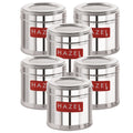 Stainless Steel Airtight Masala Container – 450 ML (Set of 6)