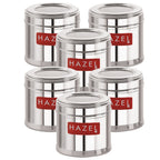 Stainless Steel Airtight Masala Container – 450 ML (Set of 6)