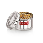 Stainless Steel Airtight Masala Container – 450 ML (Set of 6)