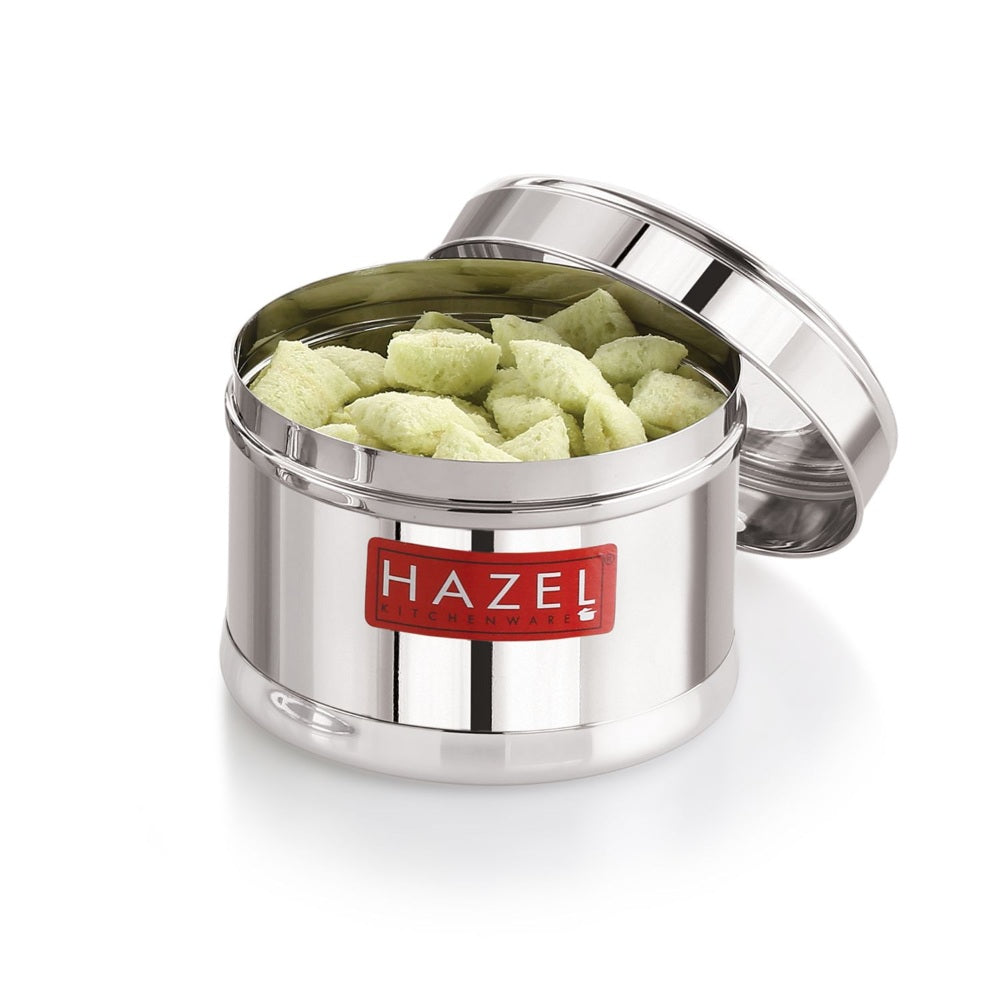Stainless Steel Airtight Masala Container – 450 ML (Set of 6)