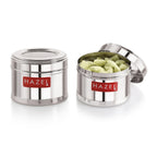 Stainless Steel Airtight Masala Container – 300 ML (Set of 2)