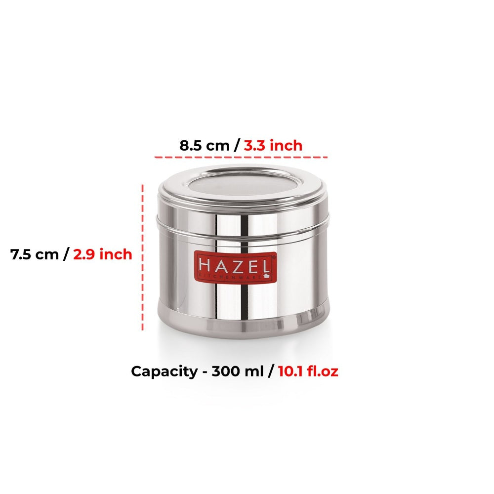 Stainless Steel Airtight Masala, Spice Container Set for Kitchen Storage