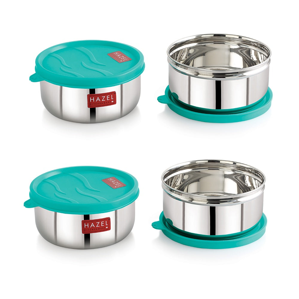 Stainless Steel Airtight Storage Containers for Kitchen - 450 ML (Set of4)