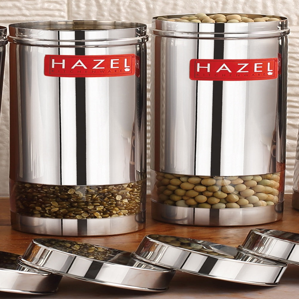 Steel Fridge Storage Container – 600 ML (Set of 2)