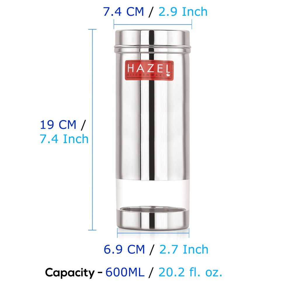 Steel Fridge Storage Container – 600 ML (Set of 2)