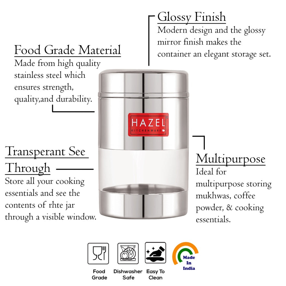 Stainless Steel Mukhwas Container – 300 ML (Set of 12)
