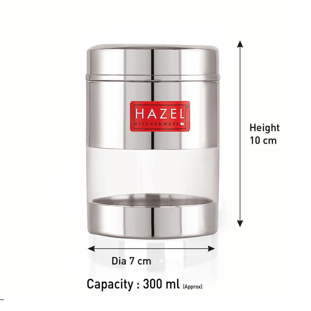 Stainless Steel Mukhwas Container – 300 ML (Set of 6)