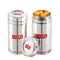 Steel Fridge Storage Container with Transparent Lid ,Set of 2 (900 ML Each)