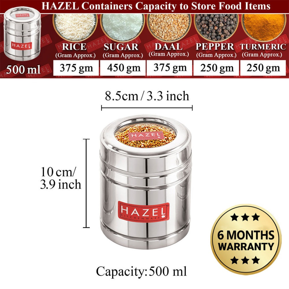 Snack Box  Set with Transparent Lid – 500ML Set of 12