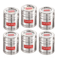 Steel  Container Set with Transparent Lid – 500ML Set of 6
