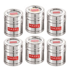 Steel  Container Set with Transparent Lid – 500ML Set of 6