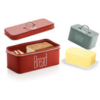 Bread Box & Butter Storage Set