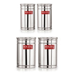 Stainless Steel Airtight Container Set of 4 (800ML, 1800ML)