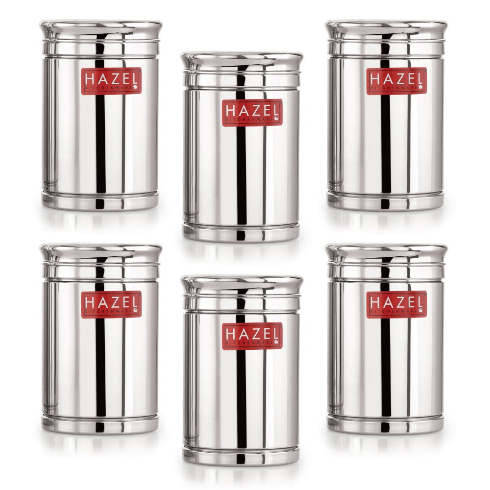 Stainless Steel Airtight Container Set - 1800 ML (Set of 6)