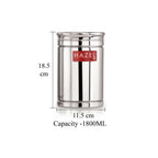 Stainless Steel Container Set - 1800 ML (Set of 2)