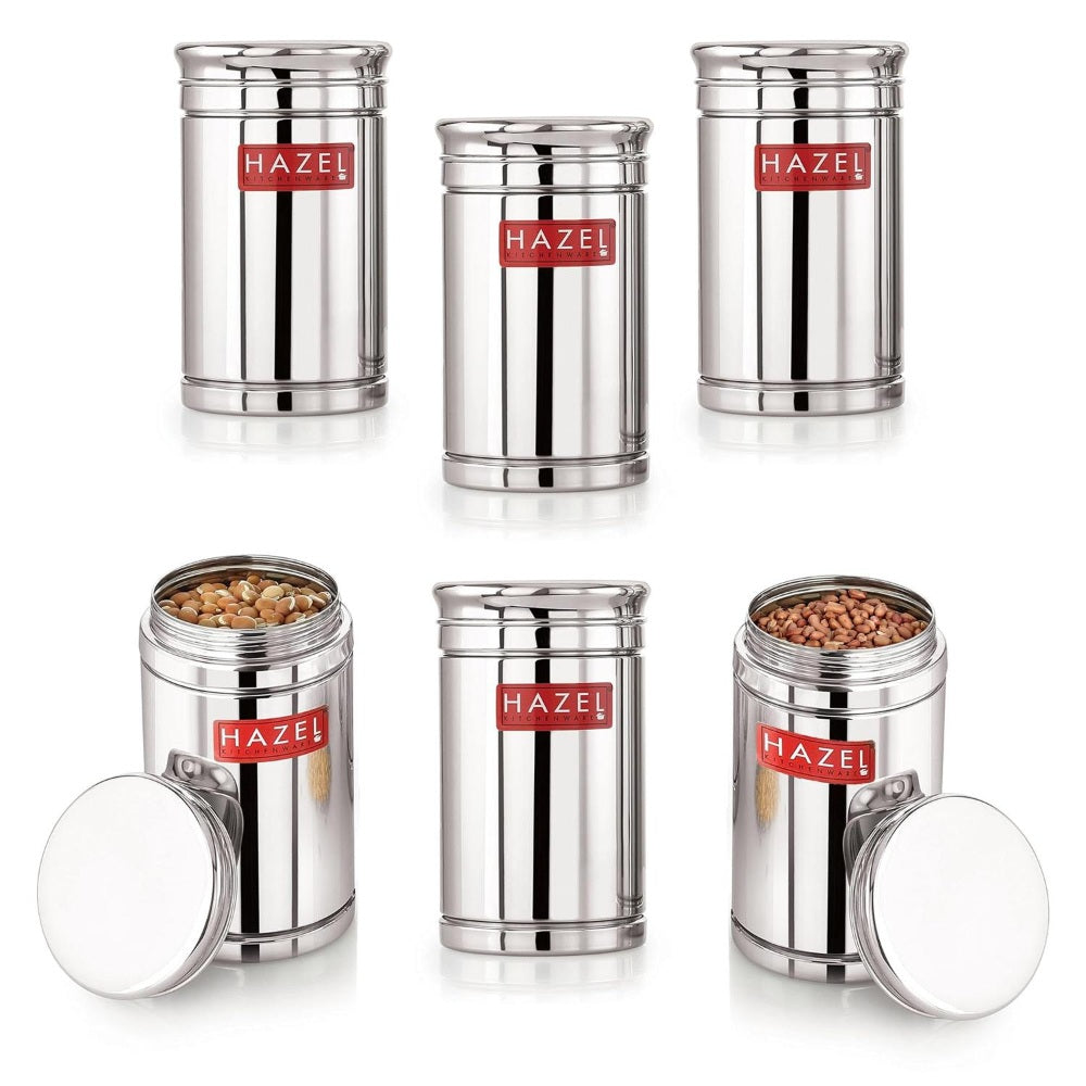 Stainless Steel Container Set - 800 ML (Set of 6)
