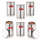 Stainless Steel Container Set - 800 ML (Set of 6)