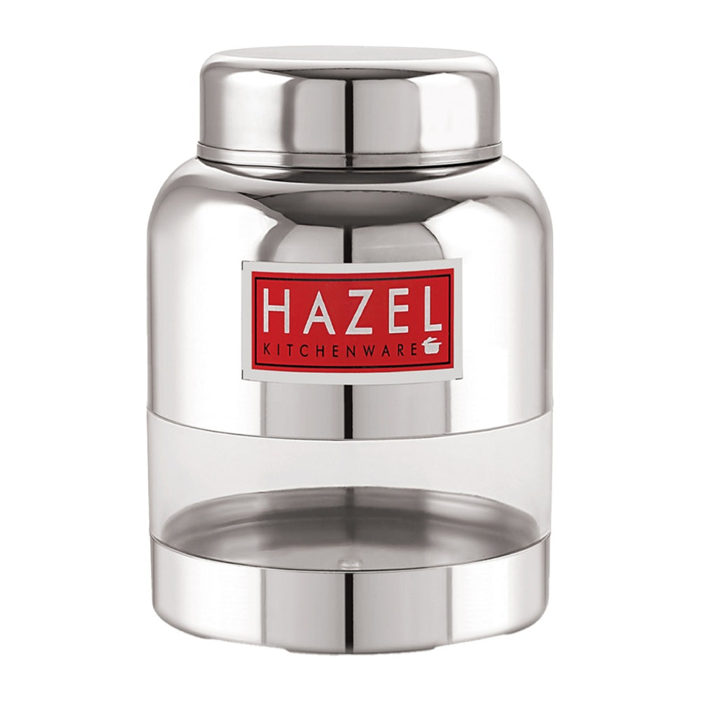 Stainless Steel Transparent Container  (Barni Shape)– 350 ML (Set of 6)