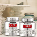 Stainless Steel Transparent Container  (Barni Shape)– 350 ML (Set of 2)