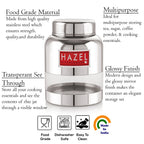 Stainless Steel Transparent Container  (Barni Shape)– 350 ML (Set of 2)