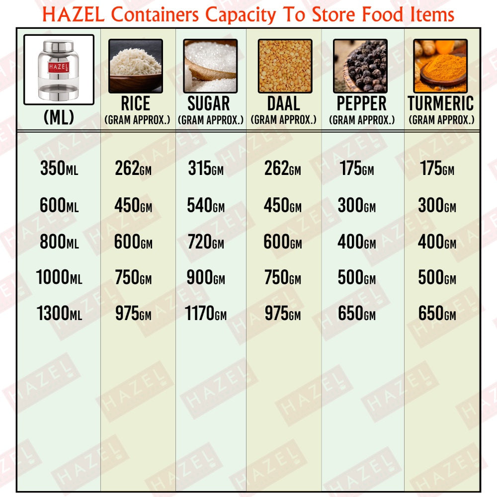 Stainless Steel Transparent Container  (Barni Shape)– 350 ML (Set of 2)