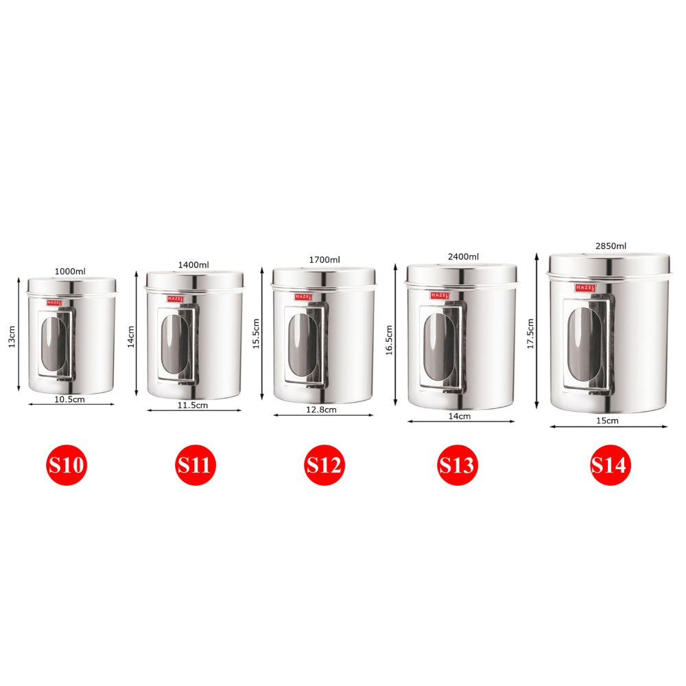 Steel Storage Container Set of 5