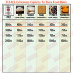 Stainless Steel Airtight Containers –  600 ML, Set of 6