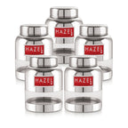 Stainless Steel Airtight Containers –  600 ML, Set of 5