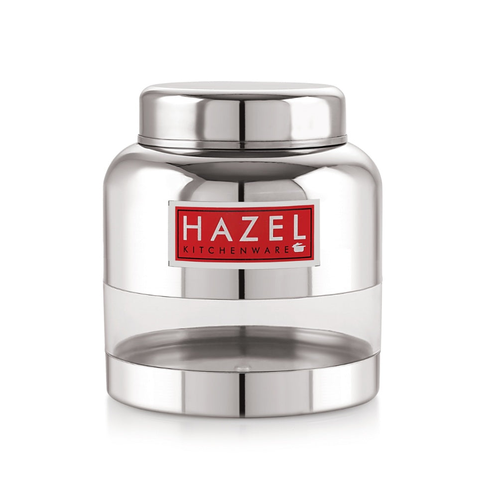 Stainless Steel Barni Shape Airtight Containers –  600 ML, Set of 4