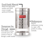 Stainless Steel Transparent Containers Set of 2 (600, 900 ML)
