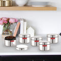 Stainless Steel Mini Airtight Container – 400 ML (Set of 5)
