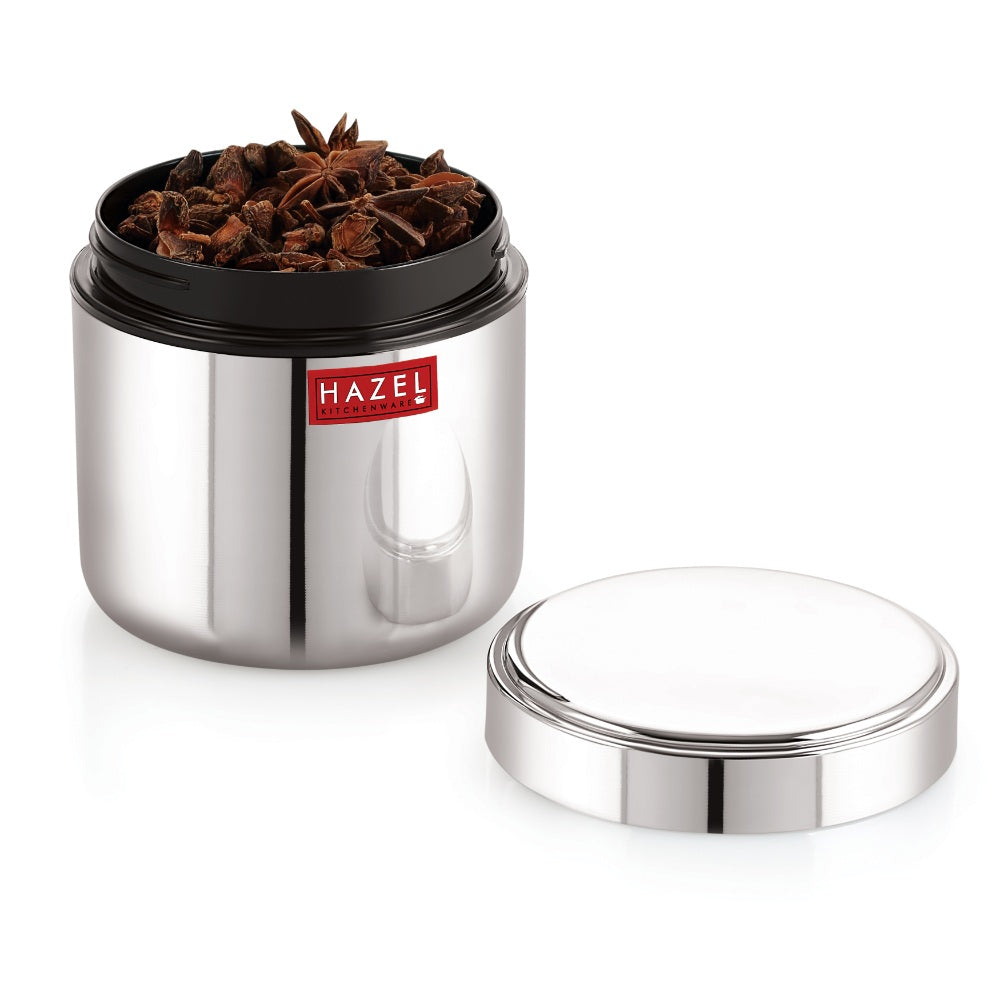 Stainless Steel Airtight Food Container, Durable Kitchen Storage: underside detail