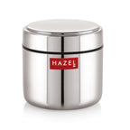 Stainless Steel Mini Airtight Container – 400 ML (Set of 2): lid detail
