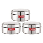 Stainless Steel Mini Airtight Container – 250 ML (Set of 3) shown from a close product angle