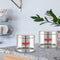 Stainless Steel Glossy Transparent Storage Containers – 1000 ML (Set of 2)