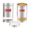Stainless Steel Transparent Container, Glossy Finish, Set of 2, 1200 ML Each