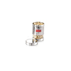 Stainless Steel Hammered Finish Transparent Container (Glossy)- Set of3, 600 ML Each