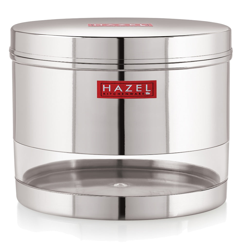Transparent Steel Container, 1350 ML – Set of 6