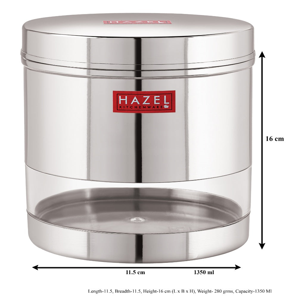 Stainless Steel Airtight See Through Container