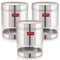 Transparent Steel Container, 1350 ML – Set of 3