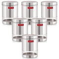 Wide Mouth See Through Container, 950 ML – Set of 6